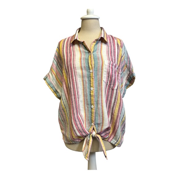 beachlunchlounge Tops - Beach Lunch Lounge Linen Top